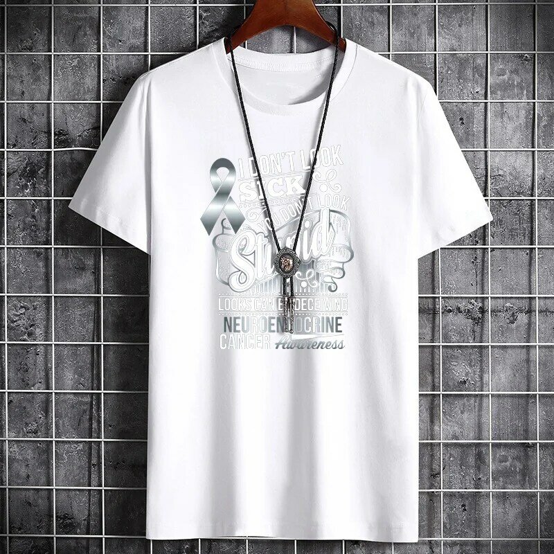 2024 Hot Selling Summer Men's Pure Cotton T-shirt Loose and Comfortable Pure Cotton Casual Printing Short sleeved Top for Men