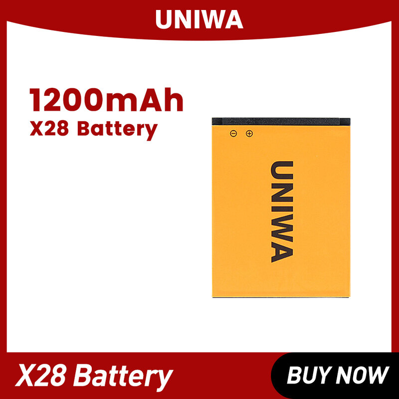 Uniwa x28携帯電話バッテリー1200mah