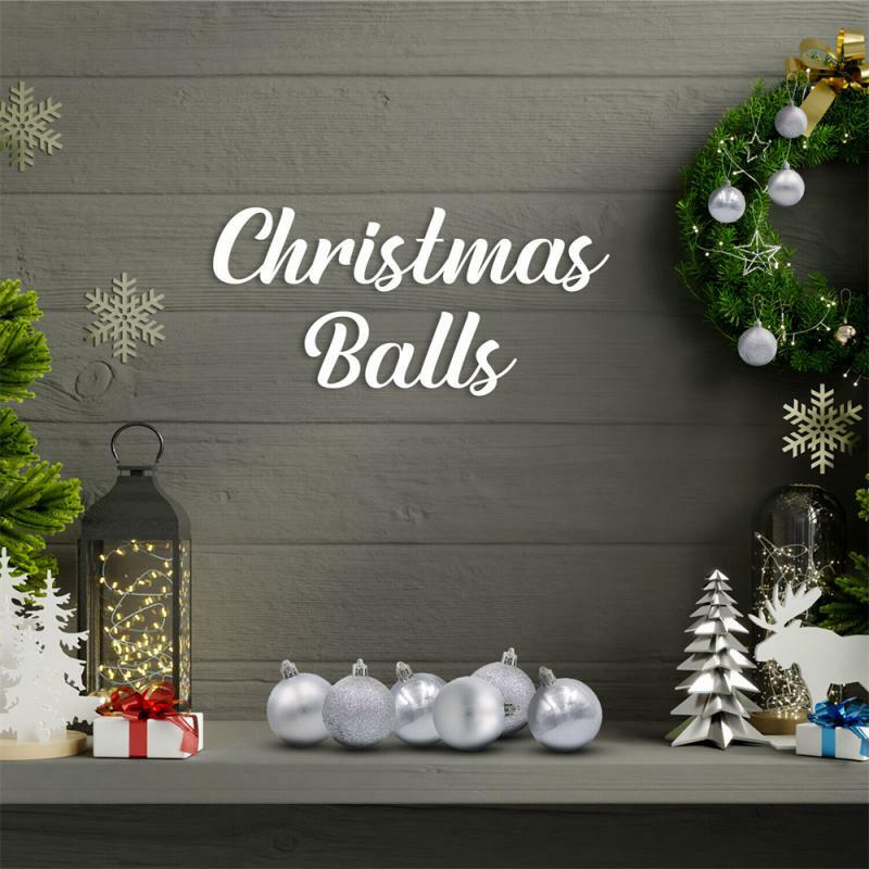 6/24PCS Christmas Ball Christmas Decoration Xmas Tree Pendent Ornaments for Home Decor Navidad New Year Decor Accessories 2024