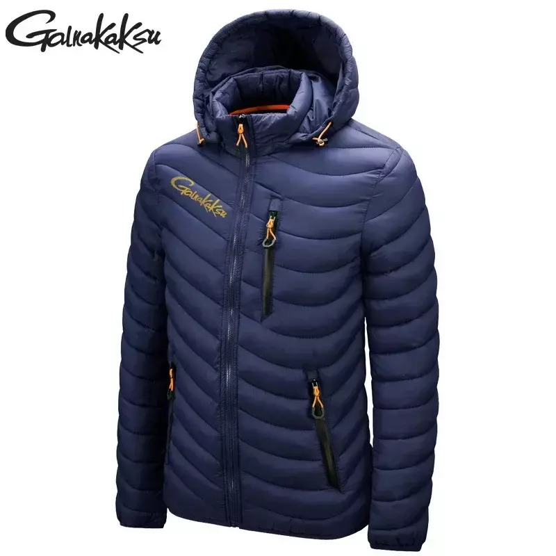 Waterproof Fishing Down Jacket for Men, Windproof Fishing Jackets, Outdoor Cycling, Warm Winter Clothes