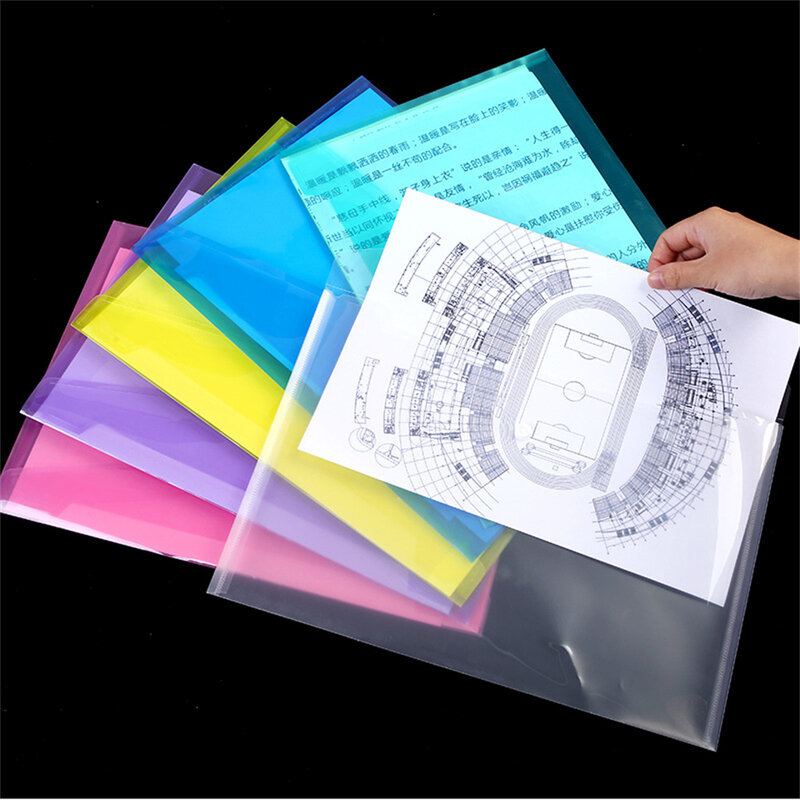 문서 휴대용 경량 확장 지갑, 가정 사무실 스냅 단추, PP 다기능 파일 폴더, A4 크기 스토리지, 2 개