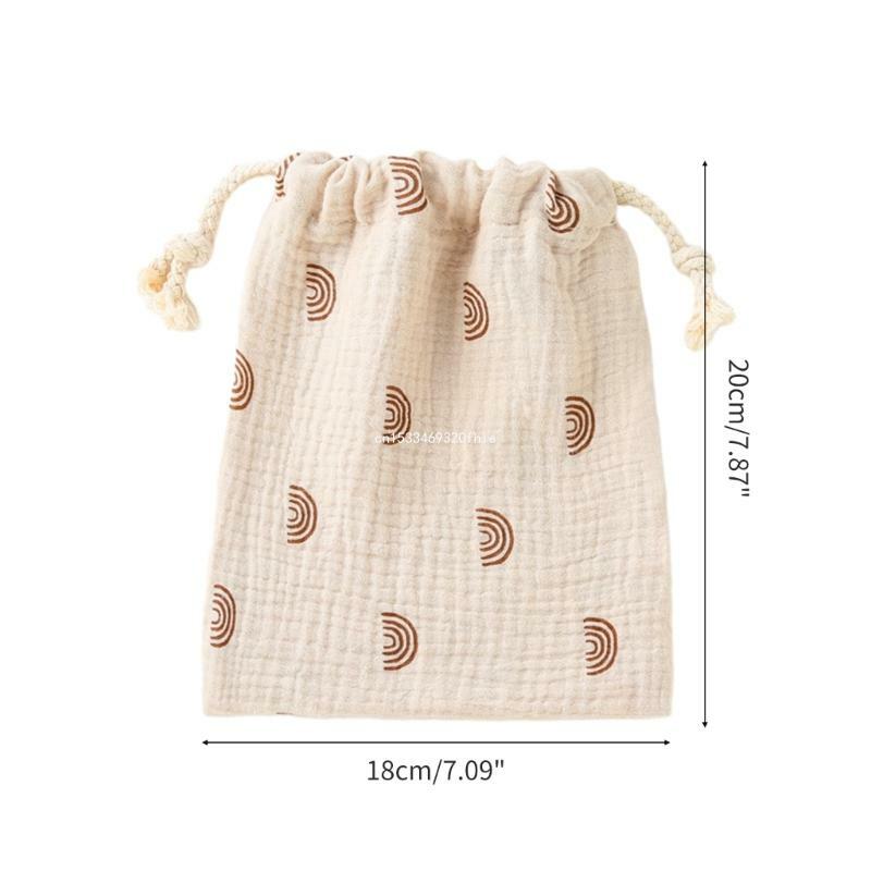 Baby Nappy Bag Reusable Diaper Bag Drawstring Diaper Bag for Infant Washable Baby Little Stuff Storage