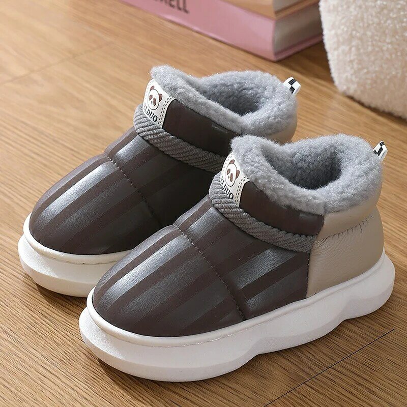 Zapatos Niña 2023 zimowa platforma buty śniegowce dla dzieci kapcie ciepłe chłopięce bawełniane buty antypoślizgowe buty dziecięce obuwie dziecięce