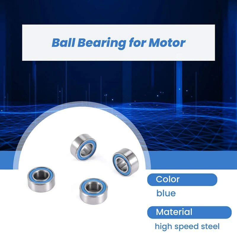 20PCS MR105-2RS 5X10x4mm Ball Bearing Steel Double-Shielded Miniature Ball Bearings