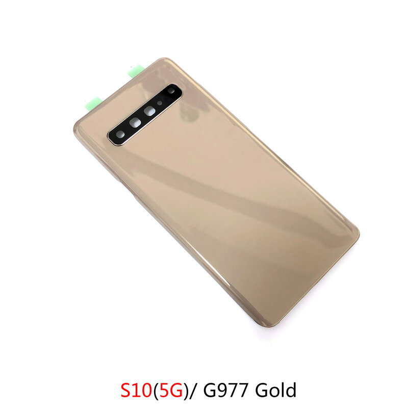 For Samsung Galaxy S10 G9730 Back Glass Housing S10 5G G977 Battery Cover  Case Rear Door Replace Parts