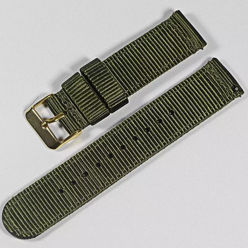 Bracelet en nylon adapté aux montres intelligentes, conception à dégagement rapide, 18mm, 20mm, 22mm