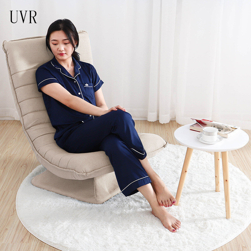 UVR Sofa Malas Tunggal Dapat Dilipat dan Dicuci Berputar Kursi Kecil Santai Kursi Berbaring Kamar Tidur Balkon Sandaran Tatami