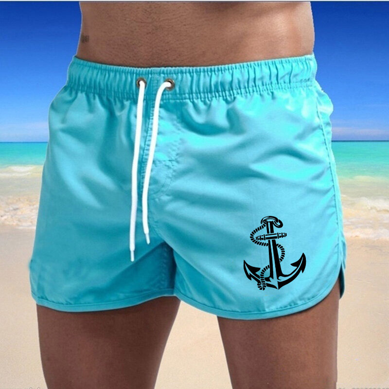 Short de bain à poches pour homme, bermuda d'été imprimé, dean M, pantalon court de fitness, décontracté, cool, jogging, plage