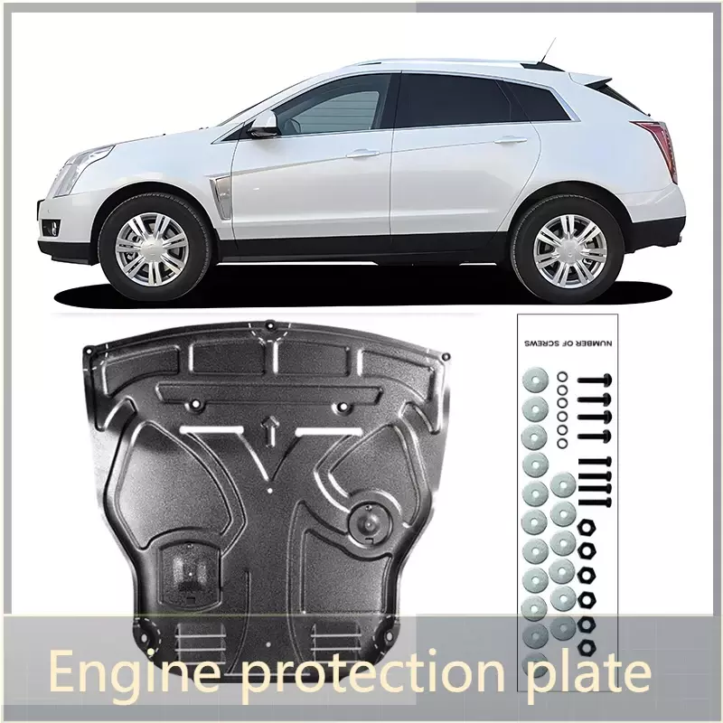 Car Motor Molding Chassis Mud Fedner Cover For SRX SUV 2015-2019 2016 2017 2018 Engine Splash Shield Guard Mudguard Accessories