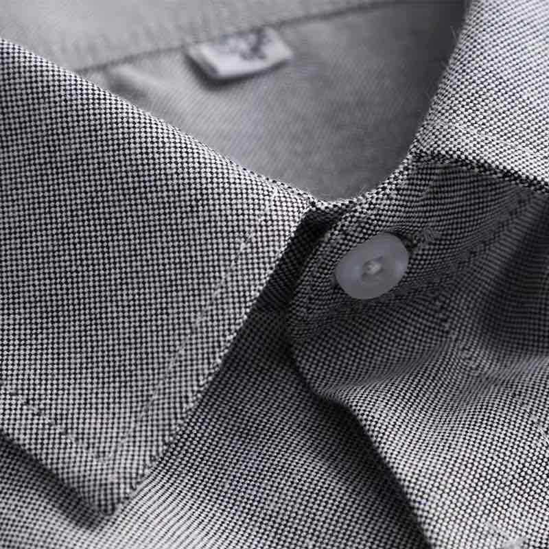 大人のためのエレガントなフリルエッジシャツ、灰色の偽の襟のブラウス、絶妙なシャツ、独立したパッケージ、用途、無地