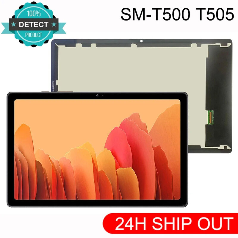 Baru untuk Samsung Galaxy Tab A7 10.4 (2020) SM-T500 T505 T500 LCD tampilan sentuh Sensor layar kaca Digitizer Rakitan
