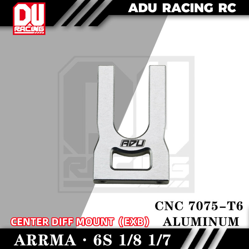 ADU Racing CENTER DIFF MOUNT CNC 7075 T6 aluminium dla ARRMA 6S 1/8 i 1/7 EXB