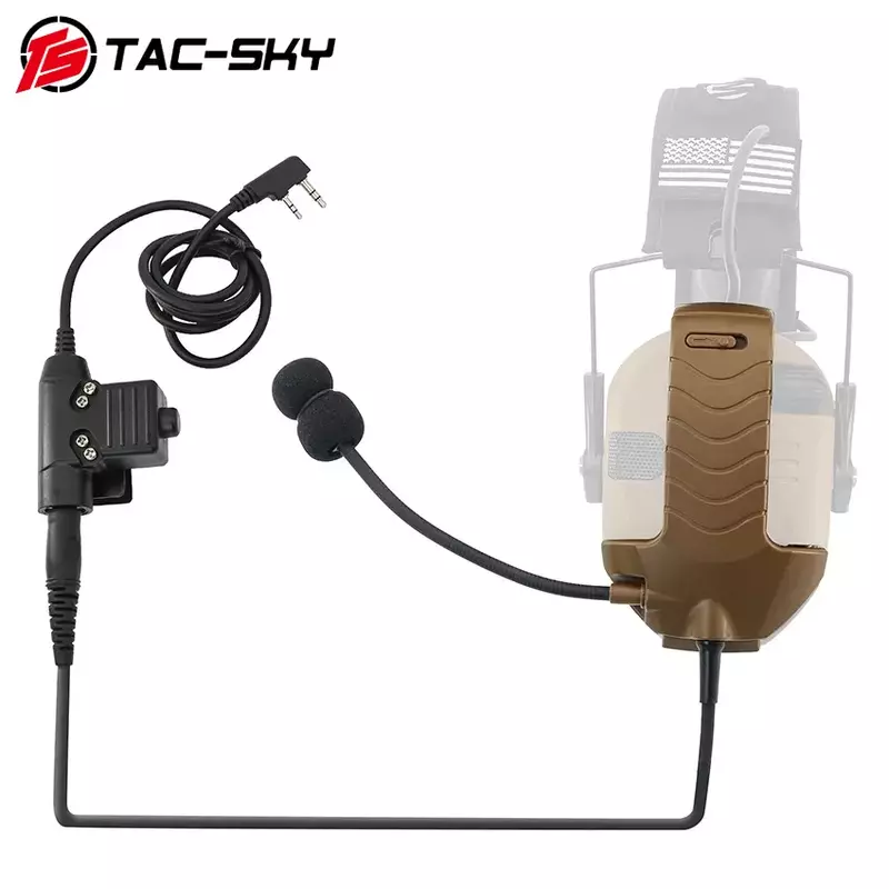 2023 nuovo adattatore per Kit microfono esterno per cuffie tattiche con Tactical U94 PTT per cuffie da tiro elettroniche per rasoio da deambulatore