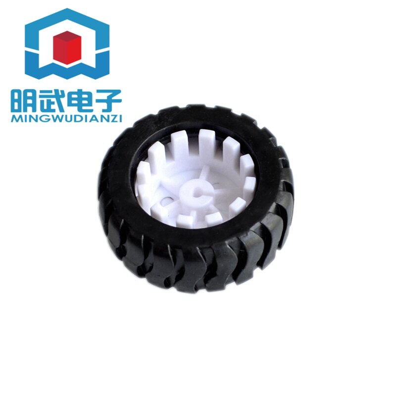 D-axis Rubber Tire Robot Accessories 43MM Tracking Car Model Wheels with N20 Gear Motor