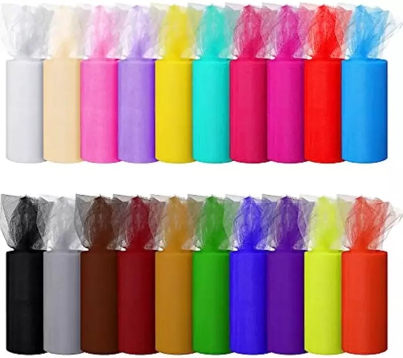 Classic Tulle Rolls Are Used To Decorate Tutus, Wedding Outfits, Skirts, Parties, Gifts, Bows, Baby Showers, 6" X 25 Sizes