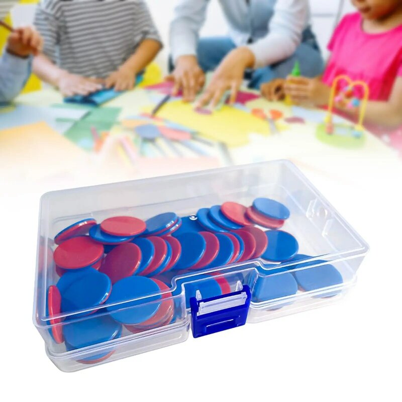 Set di 50 chip di conteggio Montessori-manipolatori matematici colorati per giochi e pratica