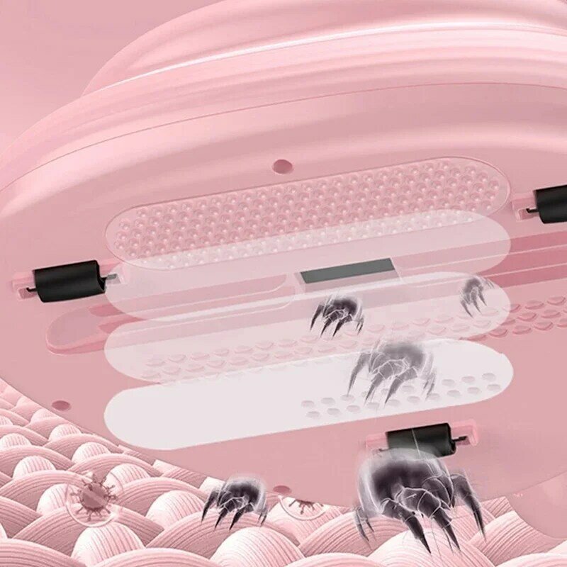 Aspirador portátil com filtro destacável, Instrumento de remoção de ácaros ultravioleta para colchão doméstico e sofá, 10000PA