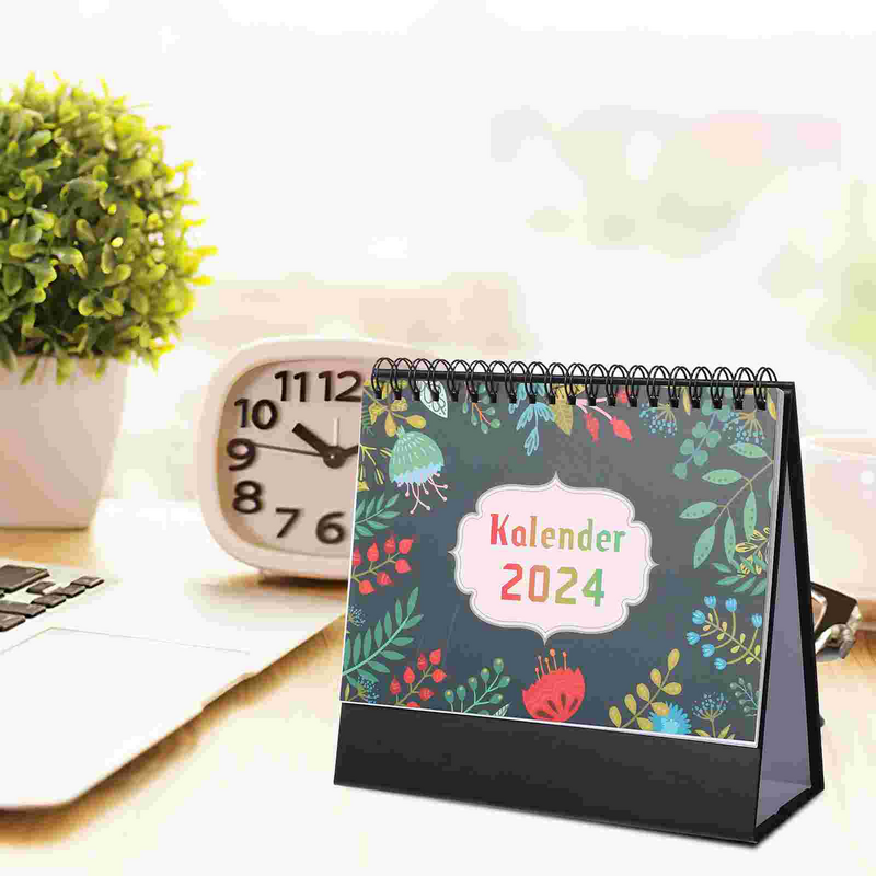 Alemão Desktop Calendar, Standing Planner, Material De Escritório