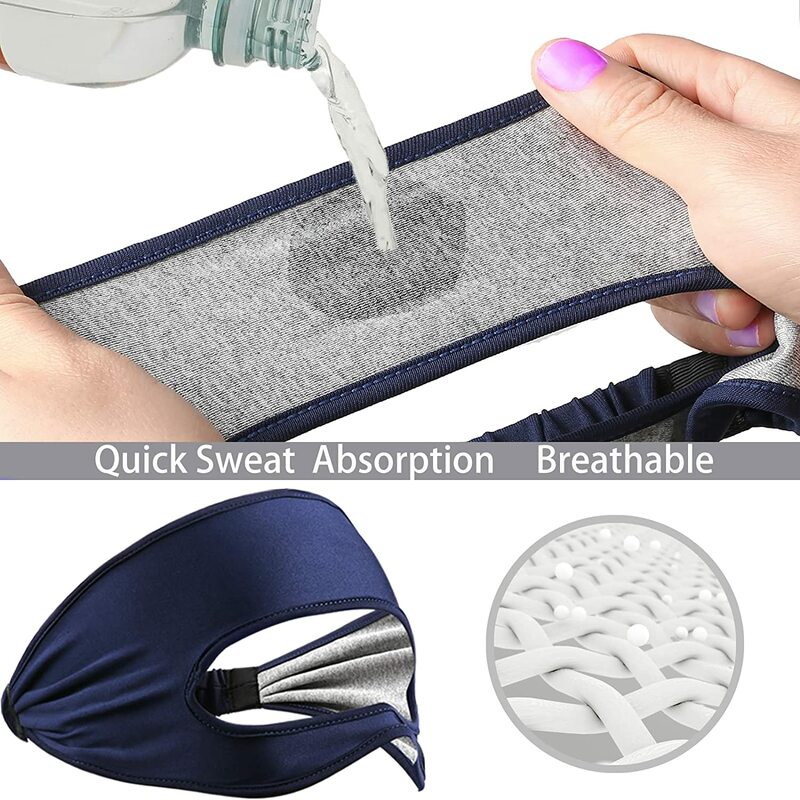 For Oculus Quest 2 Accessories VR Mask Cover Breathable Sweat Band Virtual Reality Headset for Meta Quest 3 Pico 4 Vision Pro