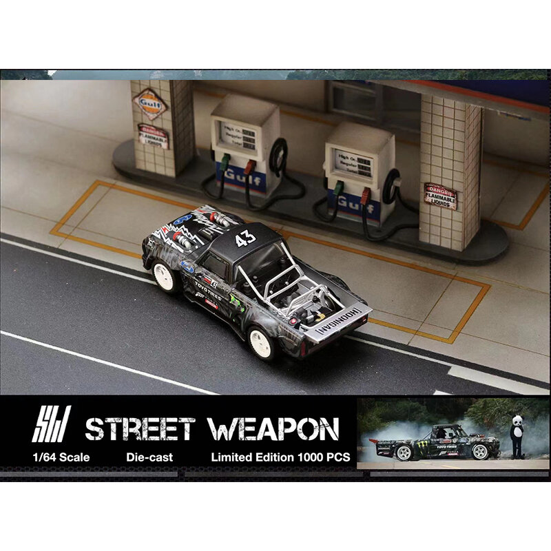 Coleção miniatura do modelo do carro do bloco, arma de rua, Hayward, Ken, Mustang, Hoonicorn, RTR, 1977, F150, SW, Em estoque, 1:64