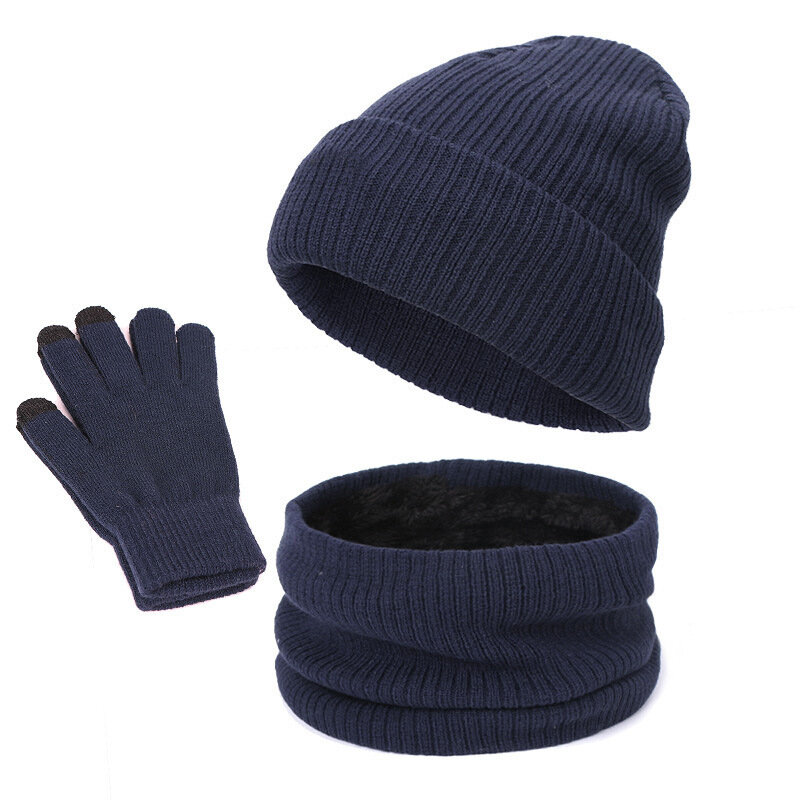 男性と女性のためのベルベットのスカーフと手袋のセット,暖かい帽子,タッチスクリーンの手袋,ボネットのキャップ,ビーニー,ボネット,プラス