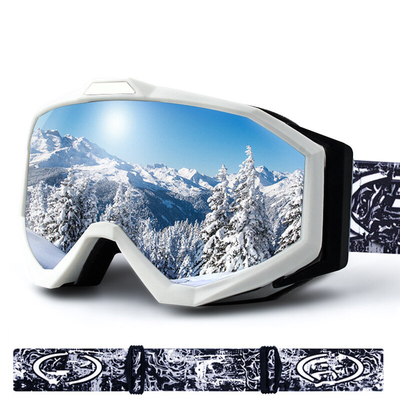 Gafas de esquí cilíndricas grandes, gafas de estilo todoterreno, gafas de miopía de Coco, gafas de motocicleta, antivaho de doble capa