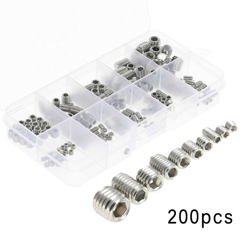 Durable Industrial New Portable Nuts Hexagon Insert Set Silver Socket Stainless Steel Threaded For Wood Furniture