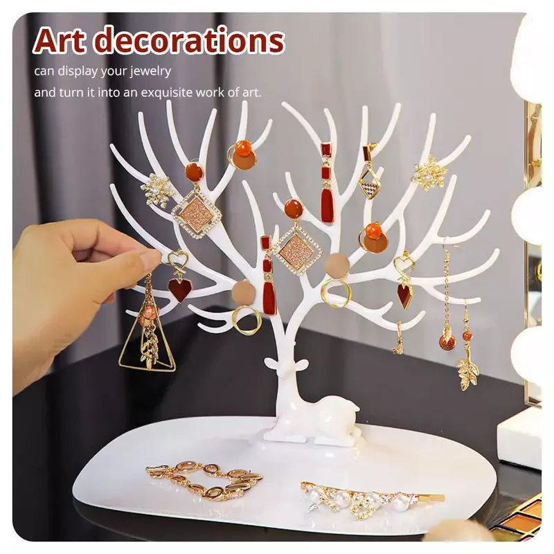 Antlers Makeup Organizer Creative Jewelry Display Stand Wall Shelf For Rings Earrings Necklace Bracelet Bathroom Repisas Home