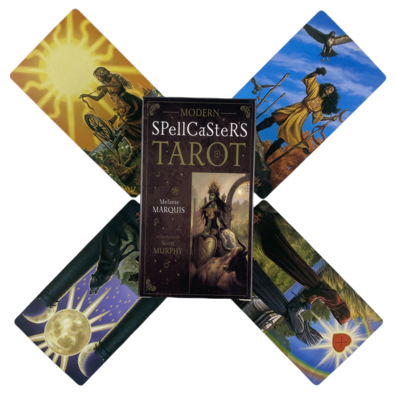 Cartas de Tarot de Spellcaster modernas, juegos de Borad, edición de adivinación, oráculo A 78, visión en inglés