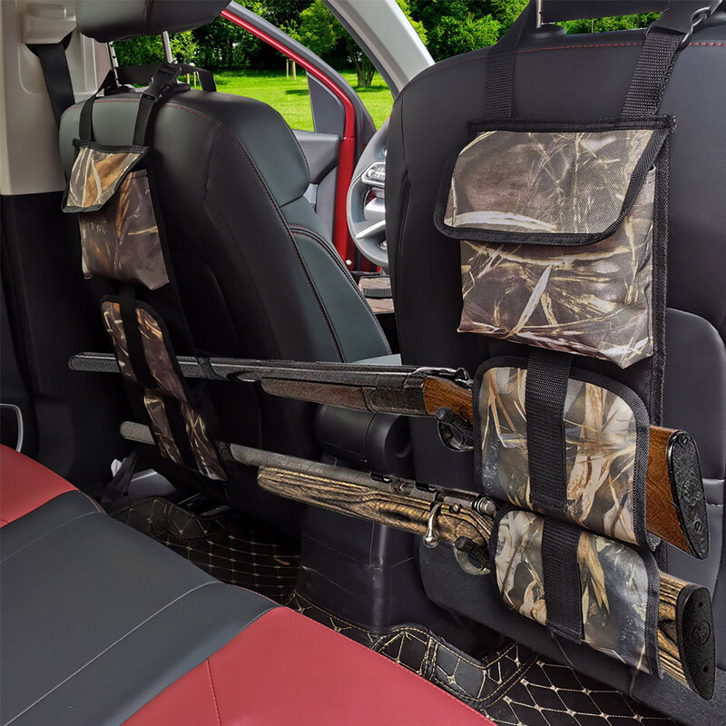 Soporte para pistola de asiento trasero de coche, cinturón colgante para Rifle portátil, organizador de camiones, bolsa de almacenamiento, 2 unids/set