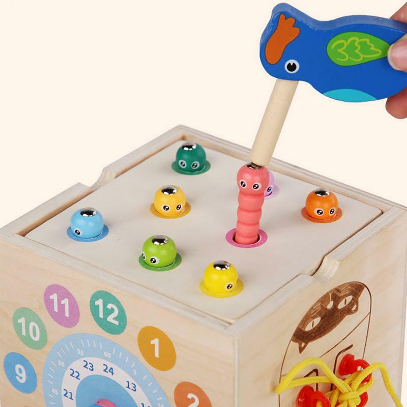 Деревянный кубик для активного центра, игрушка-сортировщик, развивающая игрушка, деревянный кубик, детские товары, безопасный для девочек, мальчиков, детей