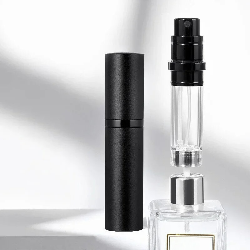 Mini botella dispensadora de Perfume con relleno inferior, atomizador de Spray recargable cosmético, contenedor de líquido portátil, 5ml