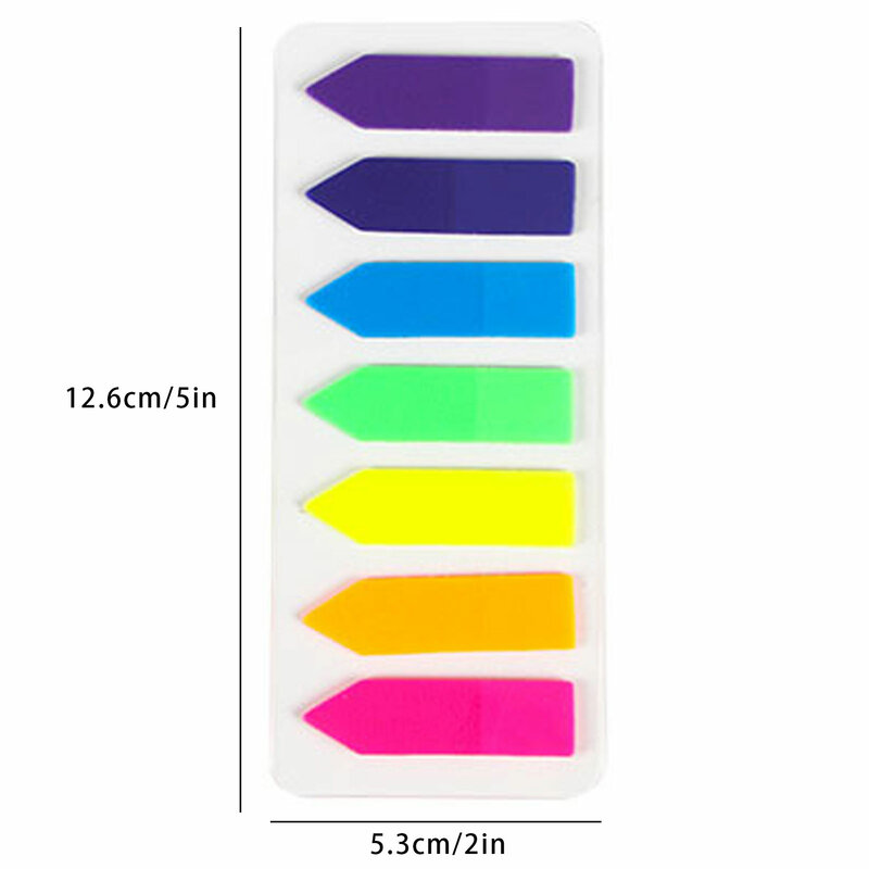 Sticky Labels | Simple And Practical Fluorescent Color Bar Stickers | Colorful Waterproof Labels For Students