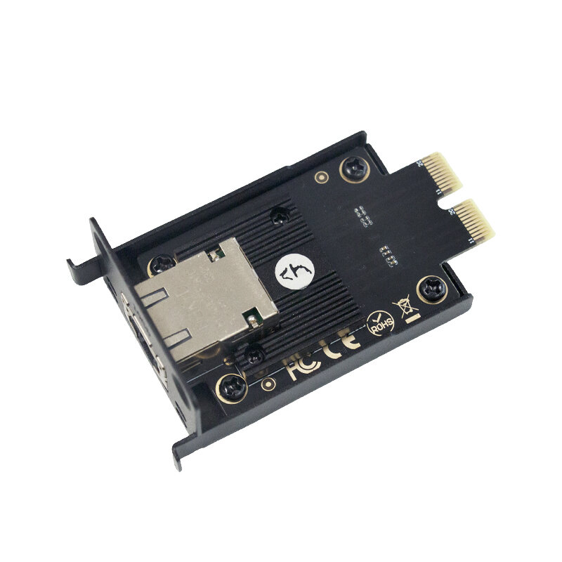 Сетевая мини-карта XikeStor PCIE 3,0 10G RJ45, быстрая передача, простая установка для Synology NAS DS923 + DS723 + RS422 + DS1522 +