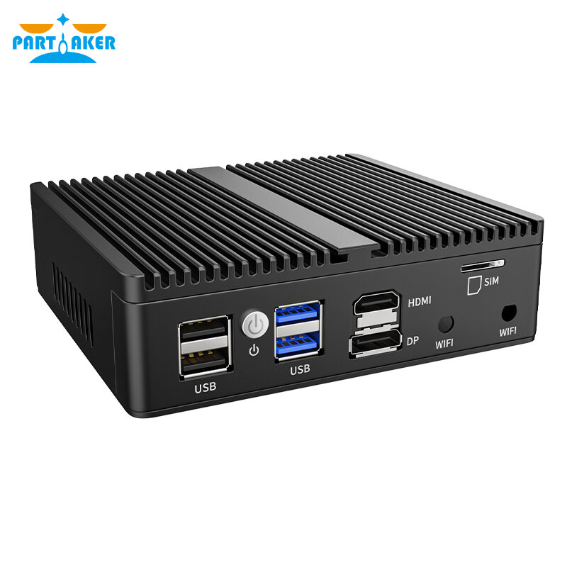 Tanpa Kipas Mini PC Intel Celeron N5105/N5100 Soft Router 4x Intel I225/I226 2.5G LAN HDMI DP PfSense Alat Firewall ESXI AES-NI