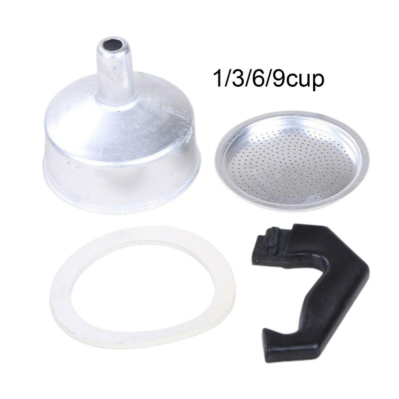 Espresso Maker Funnel Filter Kitchen Tools Portable Barista Accessories Coffee Pot Replacement Funnel for Coffee Maker Part Accs