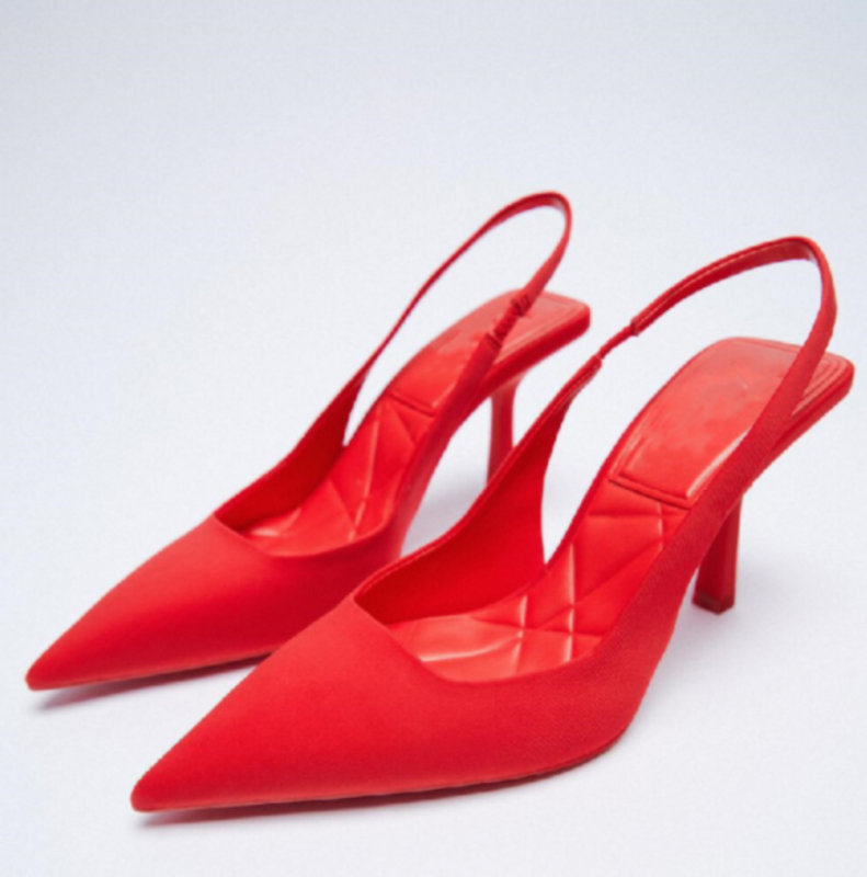 Zapatos de tacón alto con punta estrecha para Mujer, sandalias poco profundas a la moda, novedad de otoño, 2023