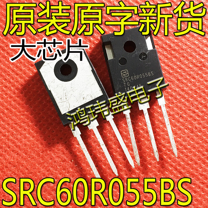 10pcs original novo SRC60R055BSTG SRC60R055BS TO-247 MOSFET de efeito de campo de alta potência