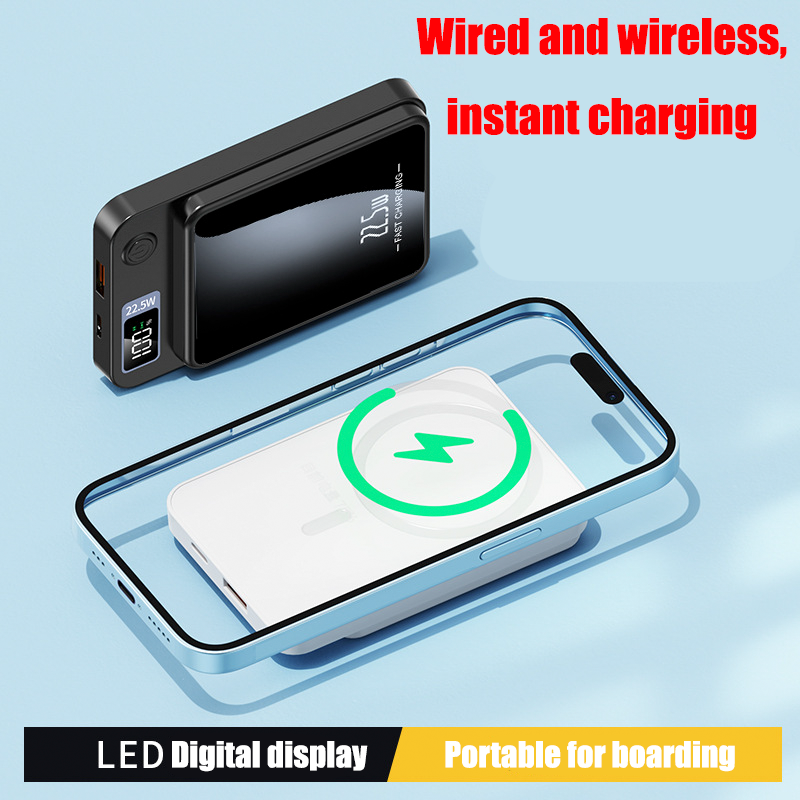 Miniso 2024 nuovo 100000mAh Wireless Power Bank magnetico Qi portatile Powerbank tipo C Mini caricatore veloce per iPhone Samsung MaCsafe