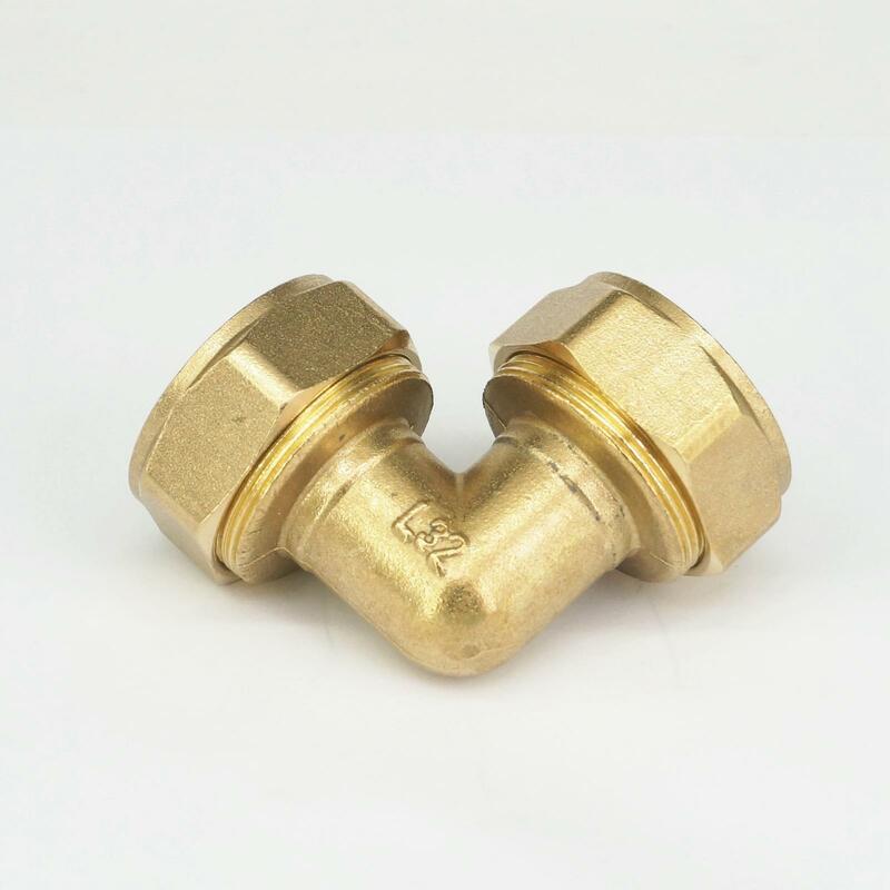 Fit Tube I.DxO.D 12x16mm/14x18mm/16x20mm/20x25mm/26x32mm PEX-AL-PEX Elbow Equal Brass Pipe Fitting For Solar Water Heater