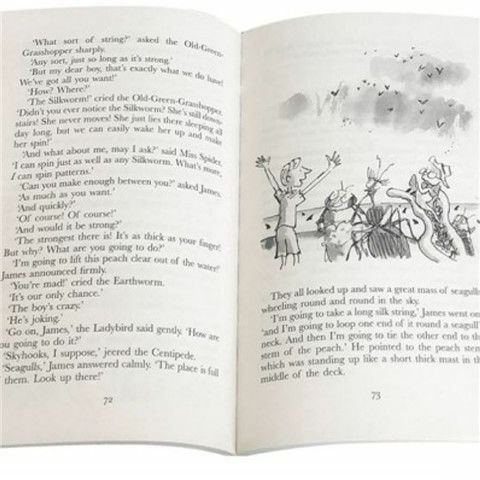 16 Buku/Set Koleksi Roald Dahl Anak-anak Sastra Inggris Gambar Novel Buku Cerita Set Pendidikan Dini Membaca Tindakan untuk Anak-anak