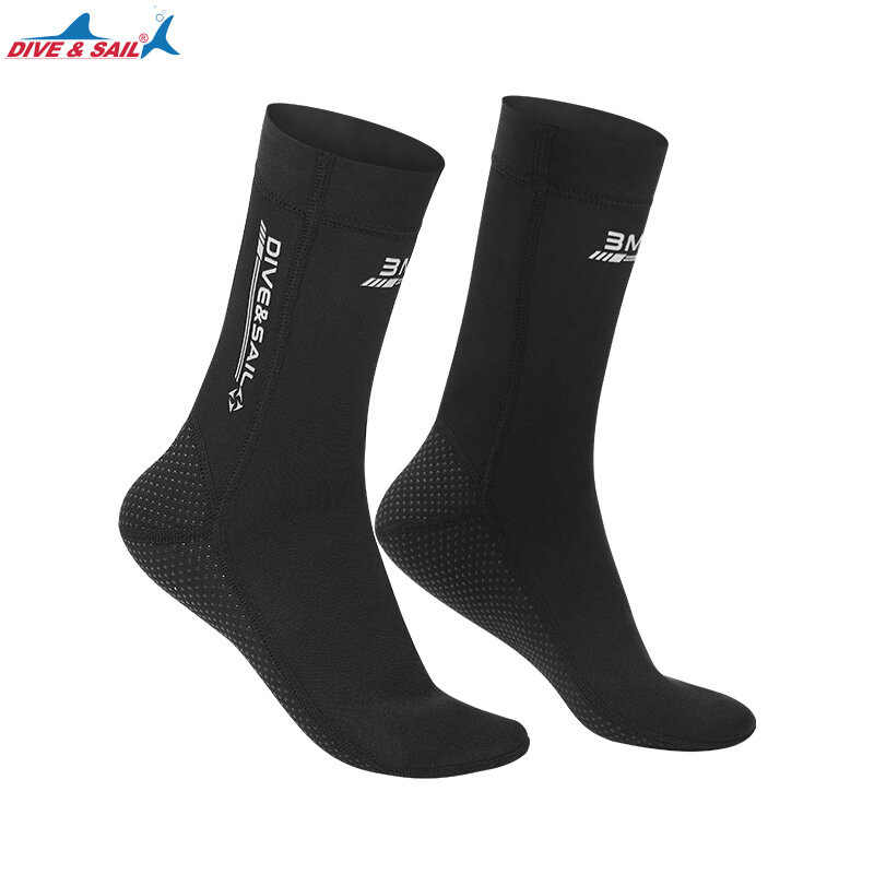 Носки для дайвинга 3 мм, неопреновые Нескользящие теплые износостойкие зимние носки для плавания, утолщенные холоднозащитные носки, оборудование для серфинга и подводного плавания