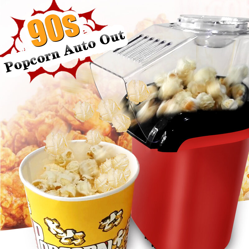 Oil-free air Corn machine,Pipoqueir eletrica hot air machine Mini Popcorn maker machine-1200W Household Healthy home kitchen