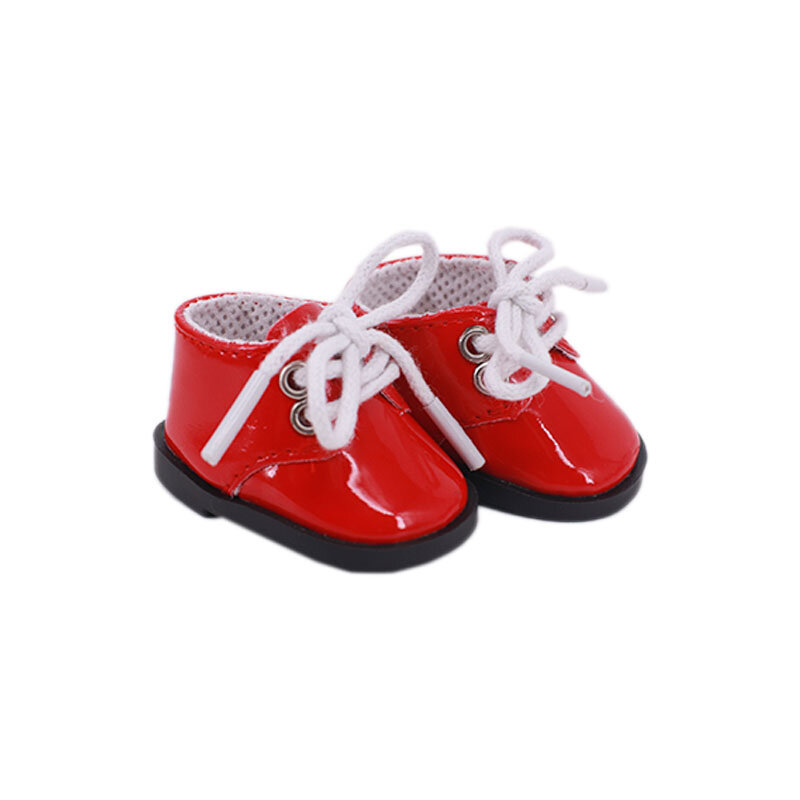 ตุ๊กตา5.5ซม.รองเท้าหนัง Mini ของเล่นรองเท้าสำหรับ BJD 1/6 14.5นิ้ว Wellie Wisher & Nancys & 32-34ซม.Paola Reina รัสเซียของเล่น