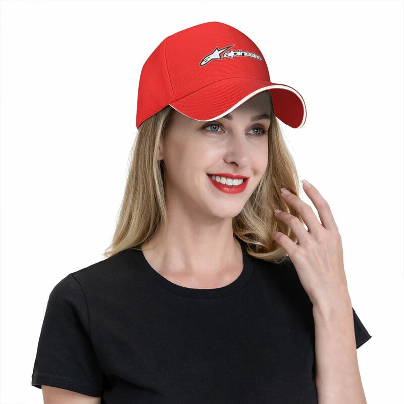 Topi Golf Motor Logo bintang, aksesoris Vintage Motocross balap topi Trucker untuk pria wanita