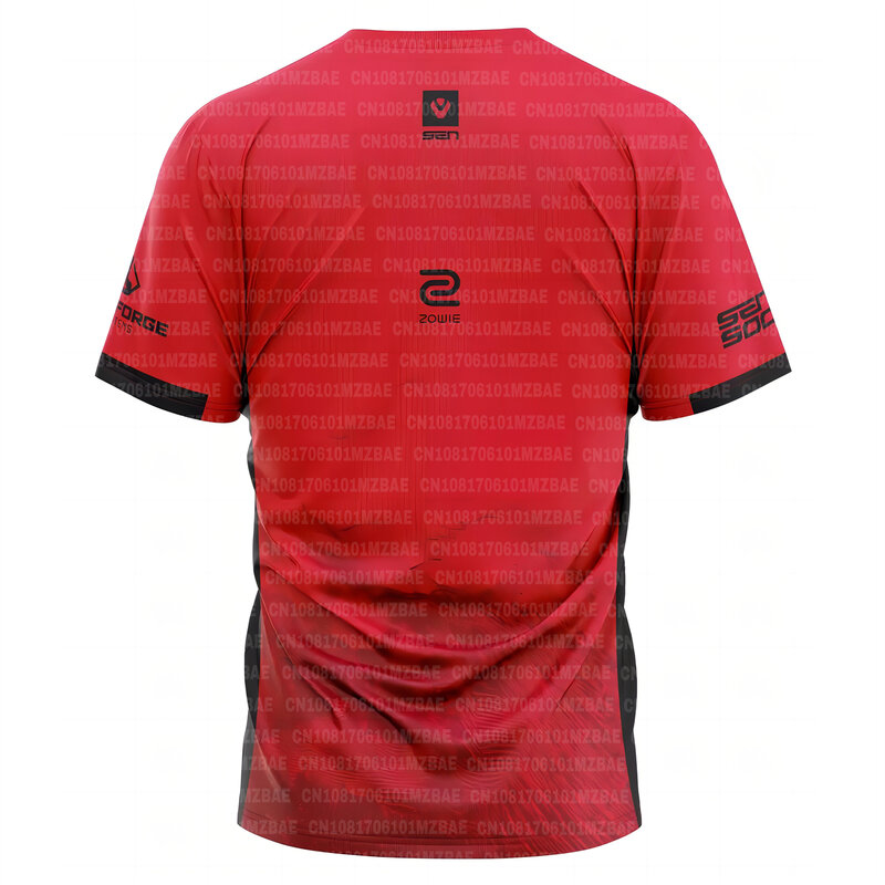 Sentinels 2024 Esports Team Heren Jersey Zomer Sport Korte Mouw T-Shirt Custom Uniform Spelen Spel Valorant Kleding Op Maat