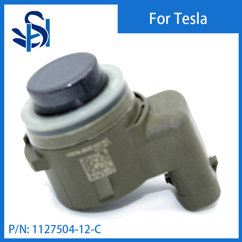 PDC Sensor de estacionamento amortecedor, radar ultra-sônico, cinza, apto para Tesla 3, X, S, Y, 1127504-12-C