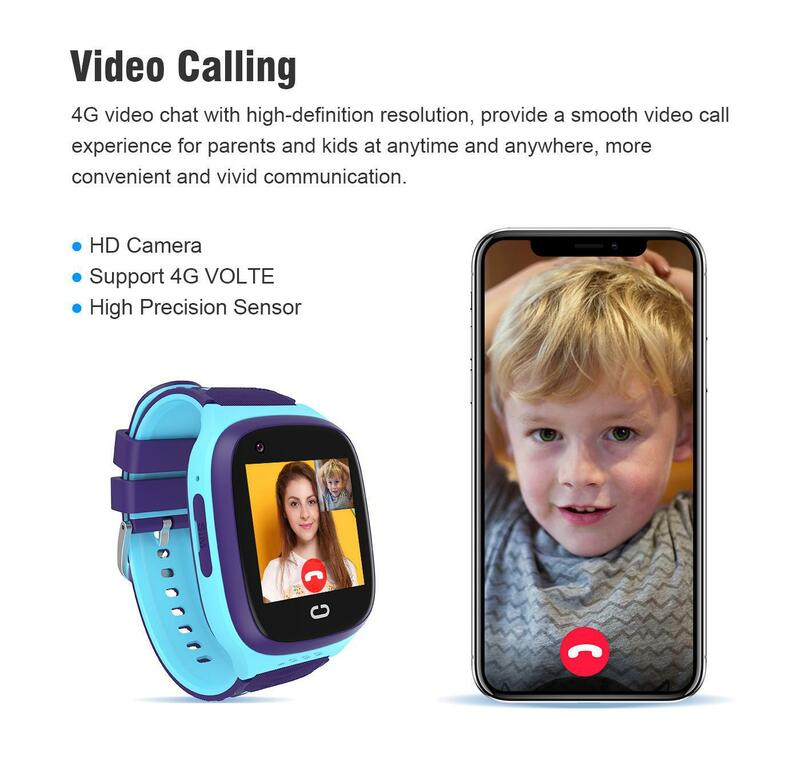 Children's smart positioning watch is fully compatible with iOS, supporting boys and girls, elementary school students, 4g child