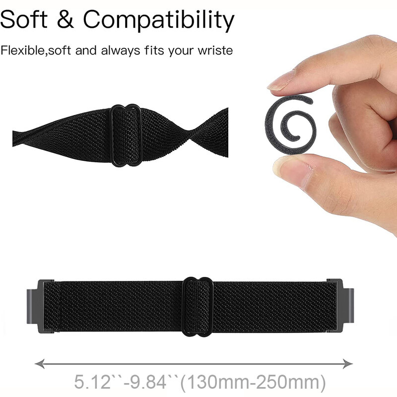 Bracelet en nylon Solo pour Garmin Forerunner 735XT, bracelet de montre tressé souple, bracelet pour 220, 230, 235, 620, 630, 004, S5 Dock, boucle S20