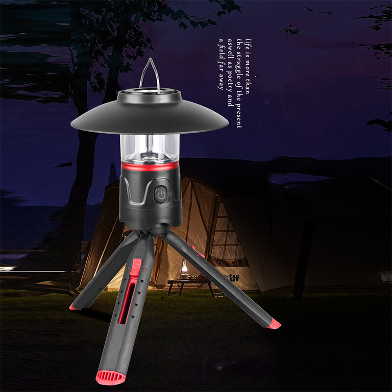Outdoor Waterproof Dual Light Source LED Camping Fast Charge Outdoor Tent Light Portable Super Bright Emergency Hanging Lighting